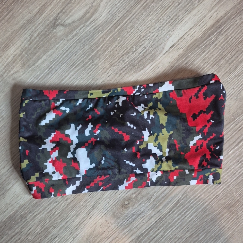 Camouflage Print Tube Top
